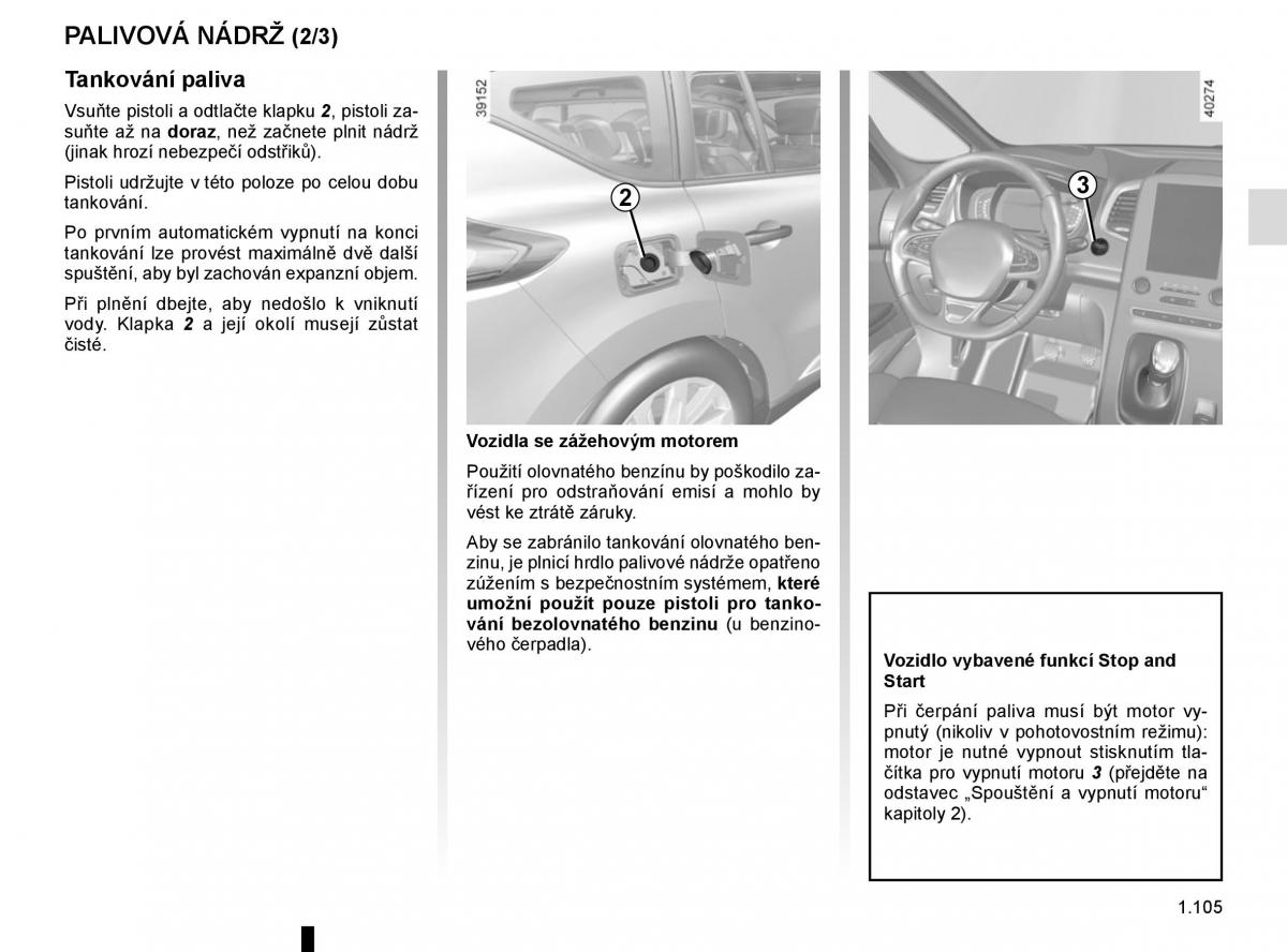 Renault Espace V 5 navod k obsludze / page 111