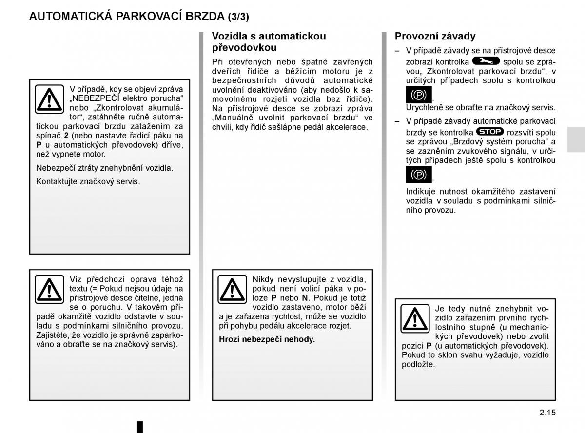 Renault Espace V 5 navod k obsludze / page 127