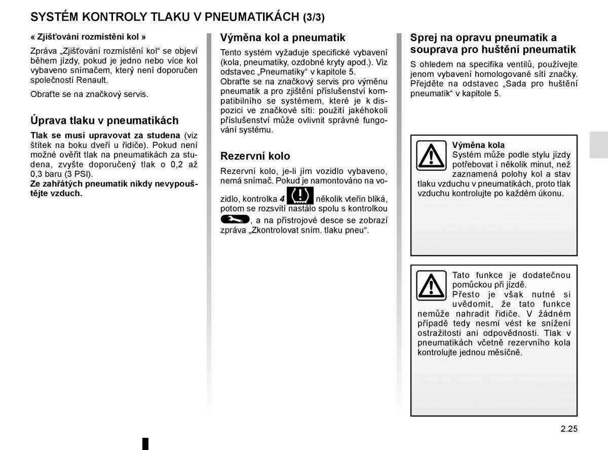 Renault Espace V 5 navod k obsludze / page 137