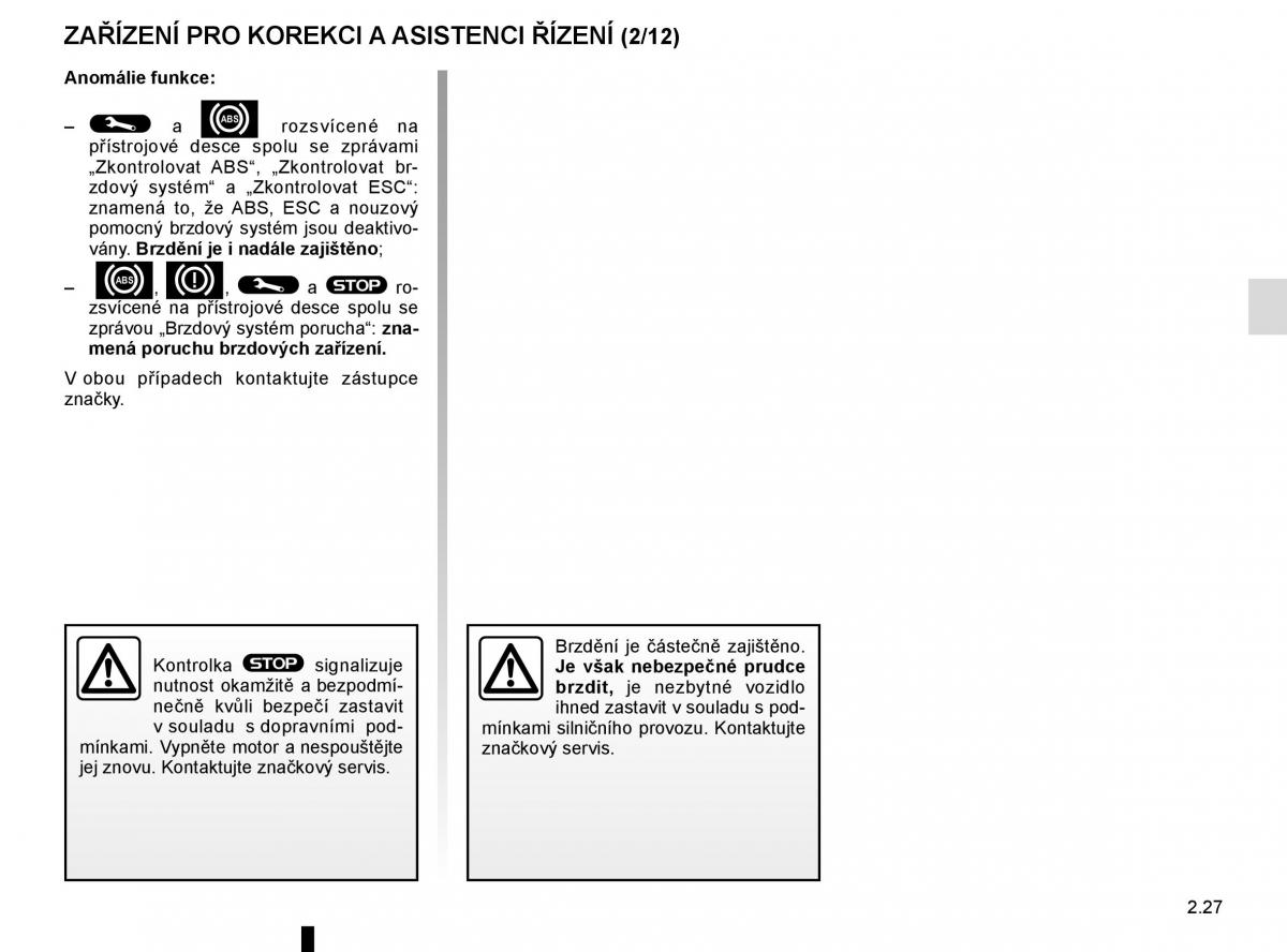 Renault Espace V 5 navod k obsludze / page 139