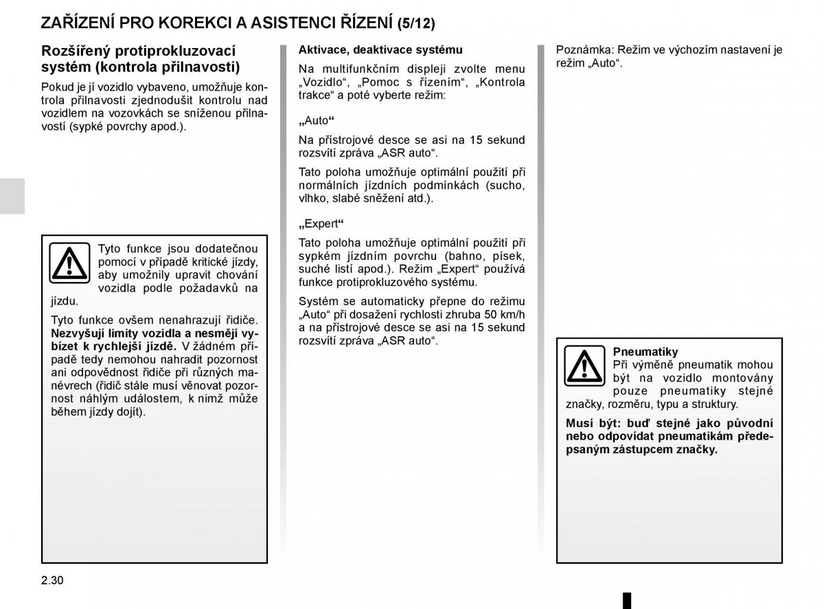 Renault Espace V 5 navod k obsludze / page 142