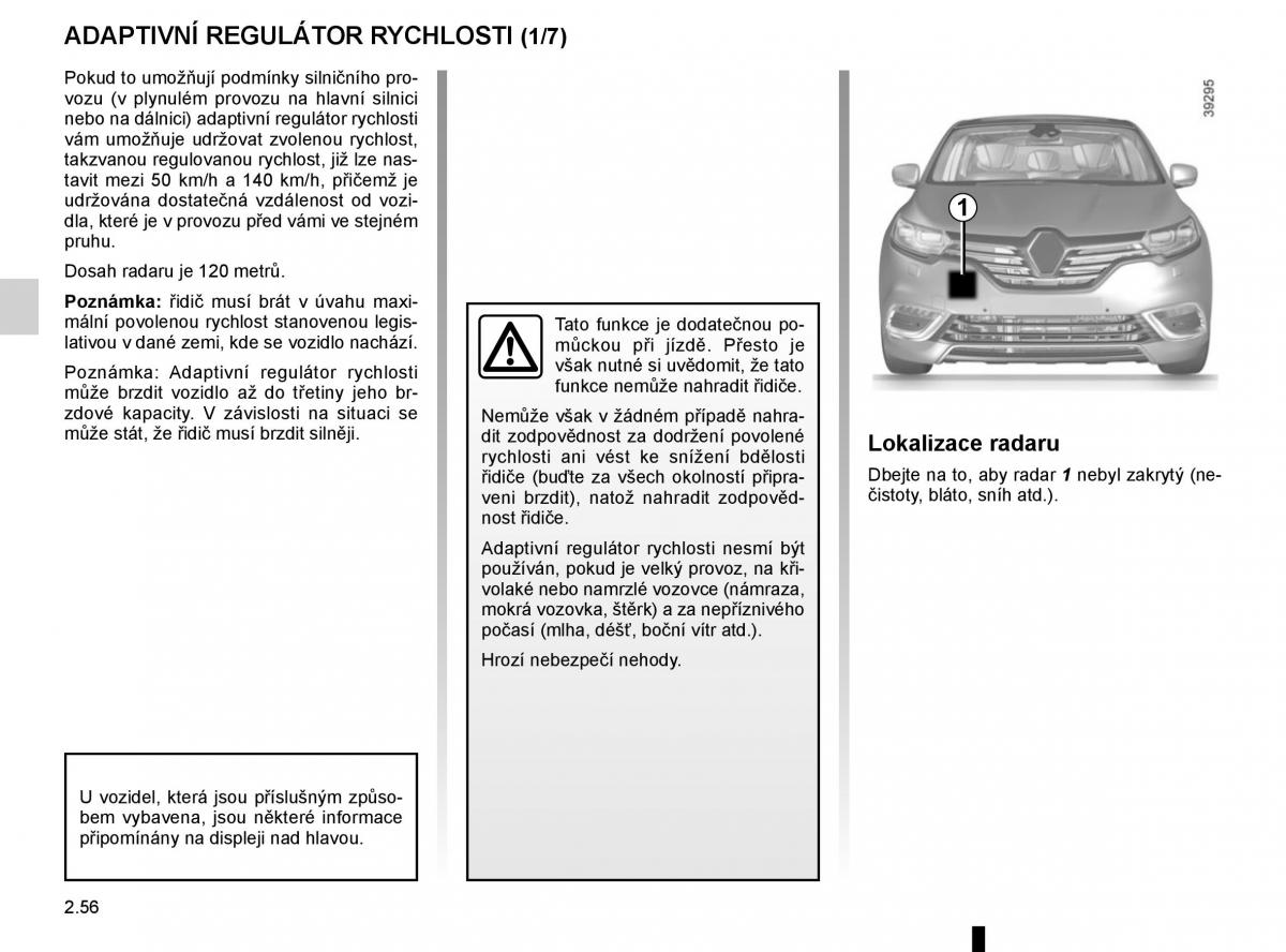 Renault Espace V 5 navod k obsludze / page 168