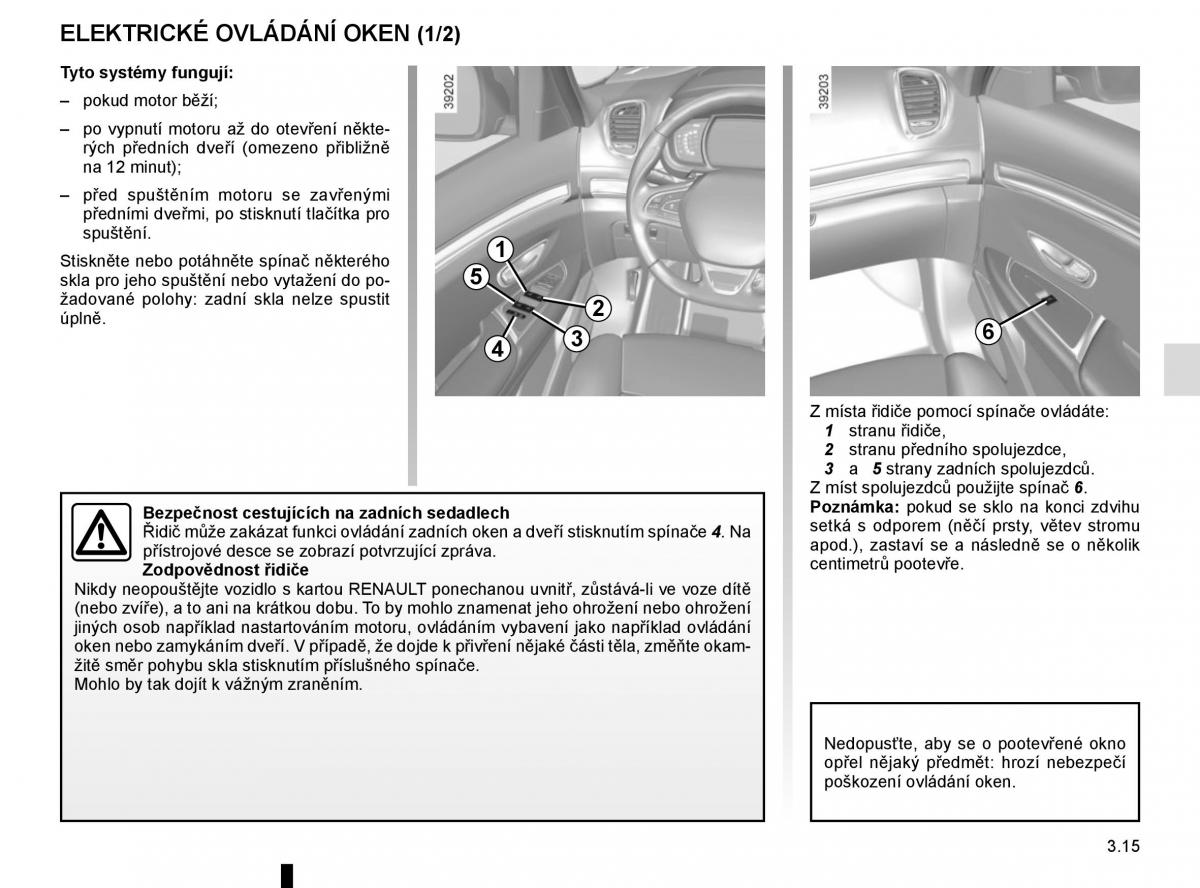 Renault Espace V 5 navod k obsludze / page 207