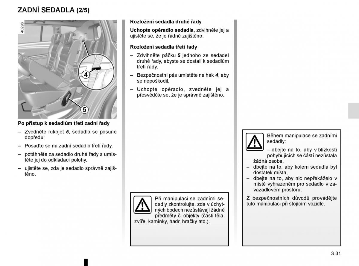 Renault Espace V 5 navod k obsludze / page 223