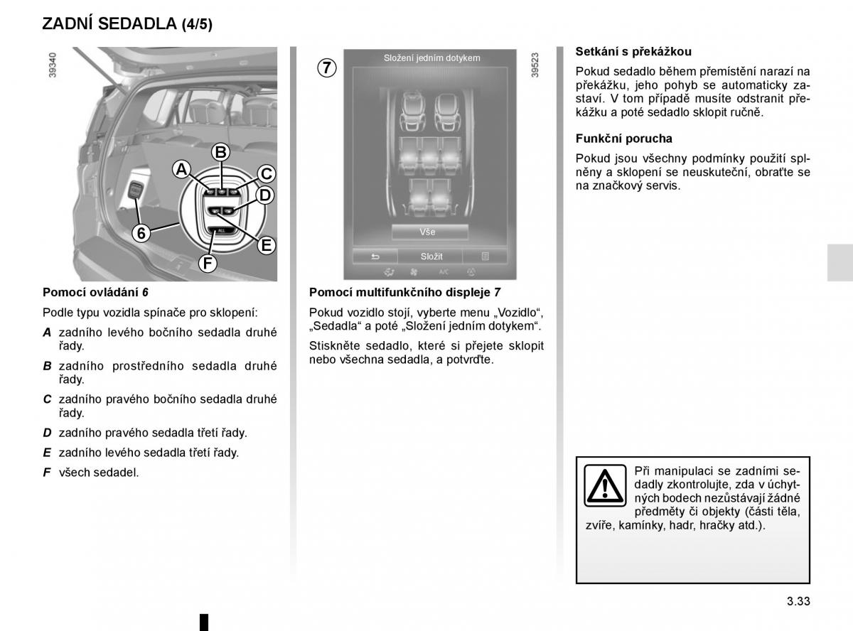 Renault Espace V 5 navod k obsludze / page 225