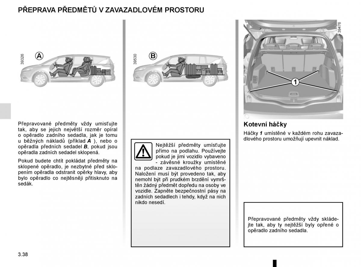 Renault Espace V 5 navod k obsludze / page 230