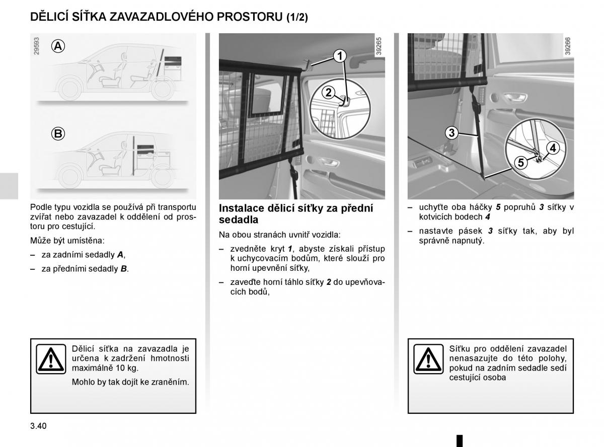 Renault Espace V 5 navod k obsludze / page 232