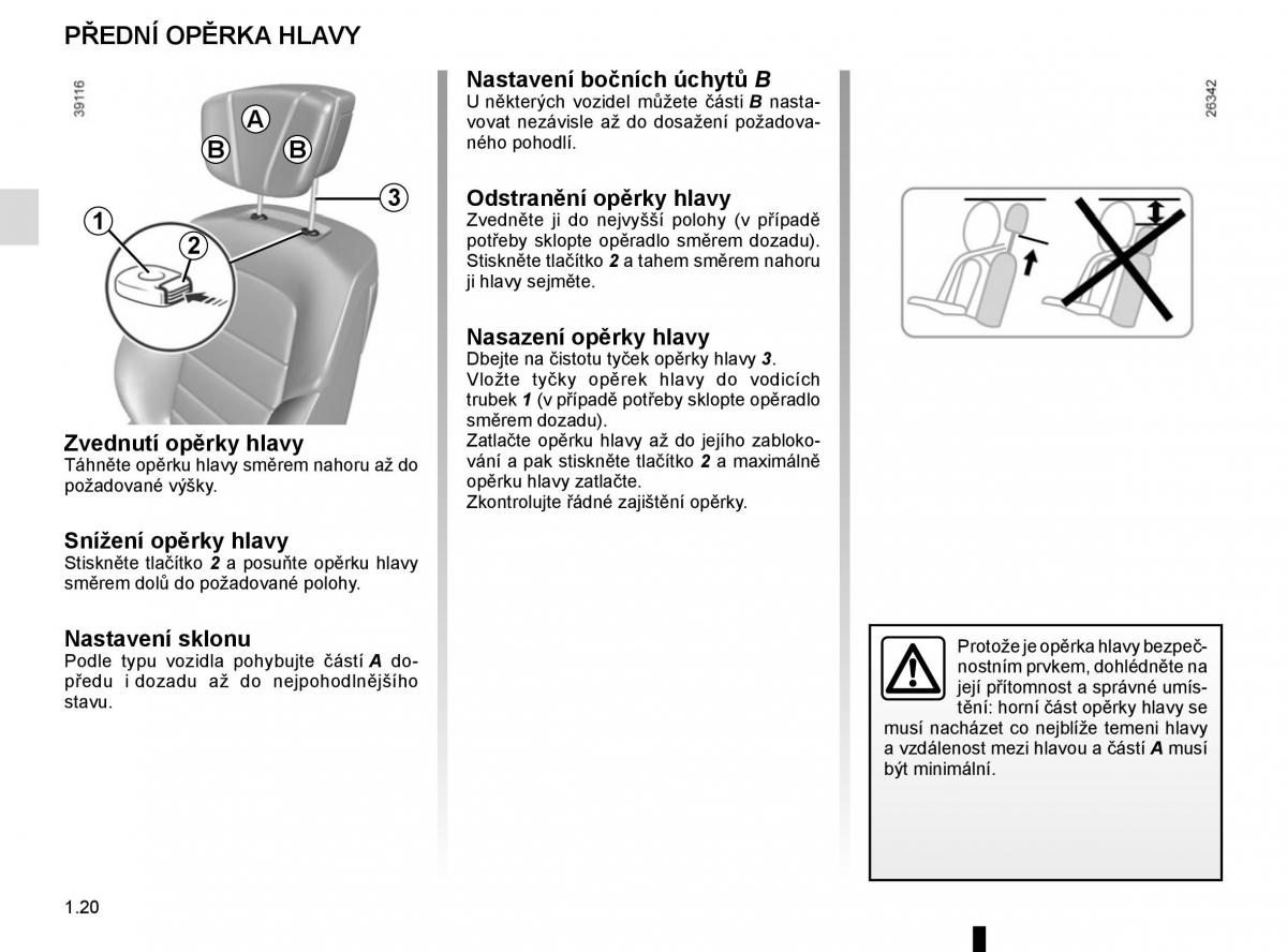 Renault Espace V 5 navod k obsludze / page 26