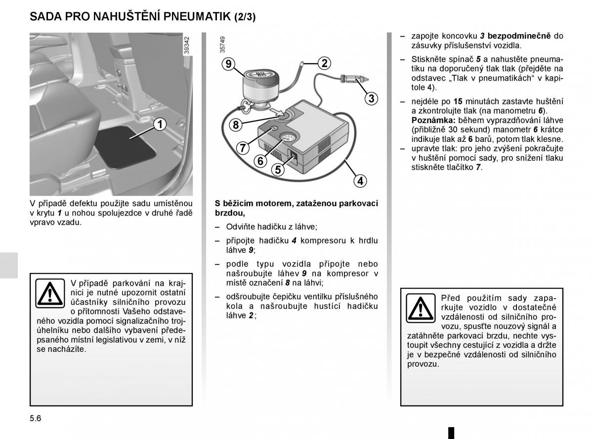 Renault Espace V 5 navod k obsludze / page 260