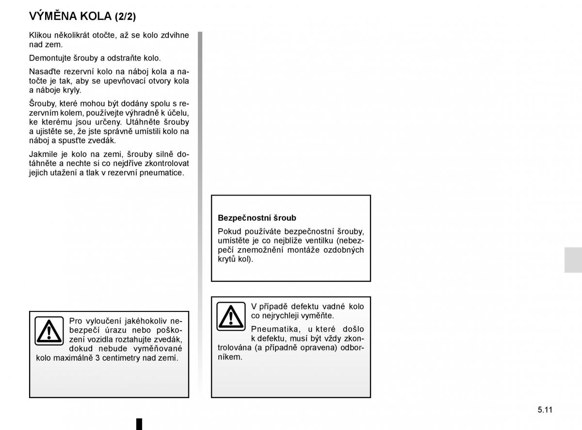 Renault Espace V 5 navod k obsludze / page 265