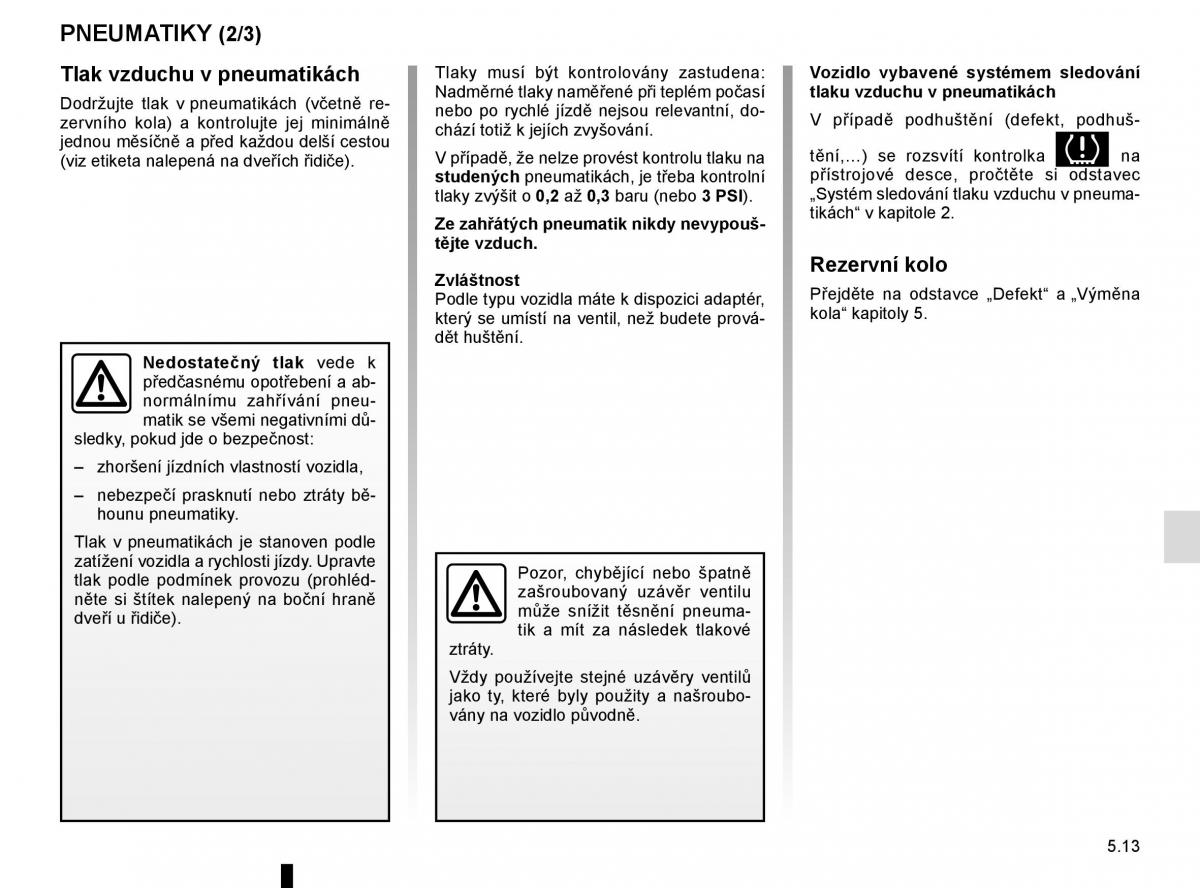 Renault Espace V 5 navod k obsludze / page 267