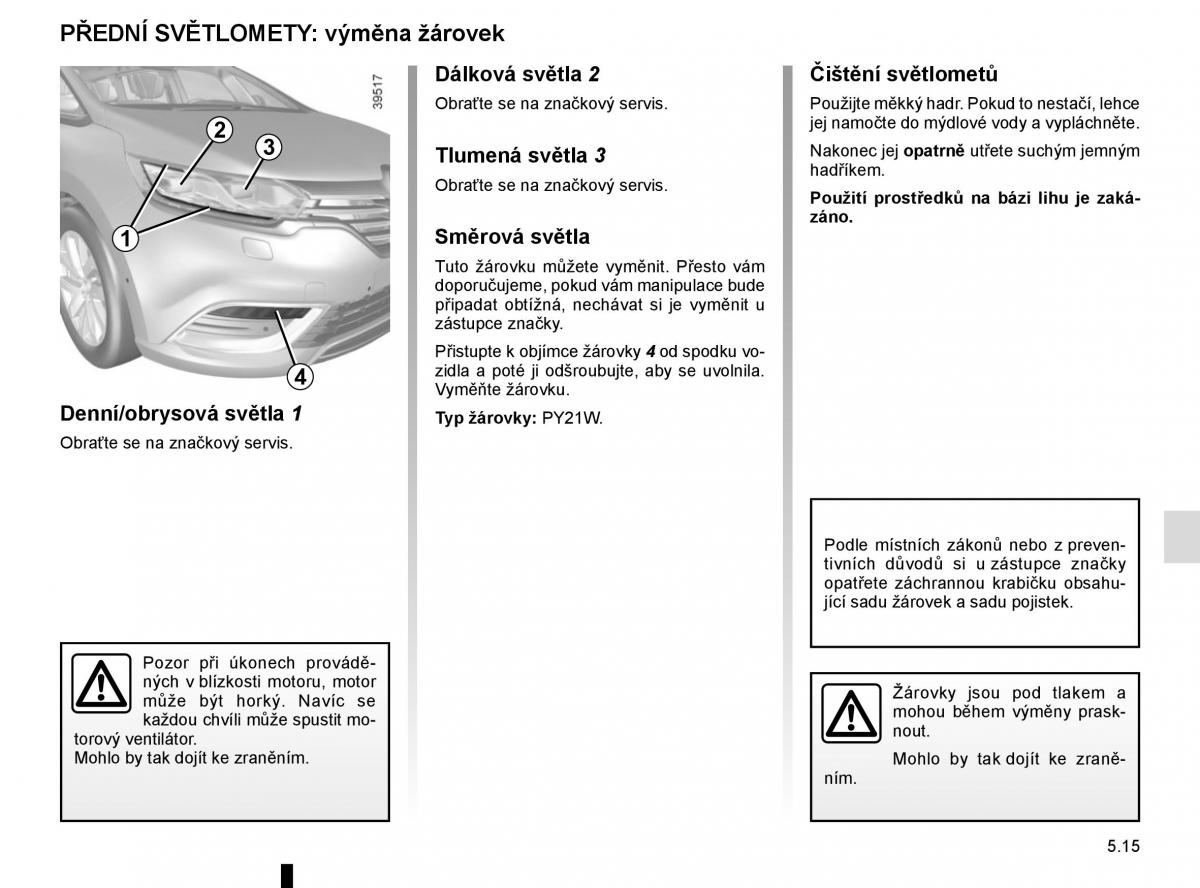 Renault Espace V 5 navod k obsludze / page 269