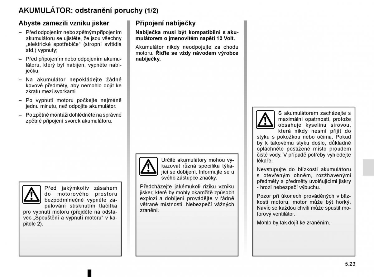 Renault Espace V 5 navod k obsludze / page 277