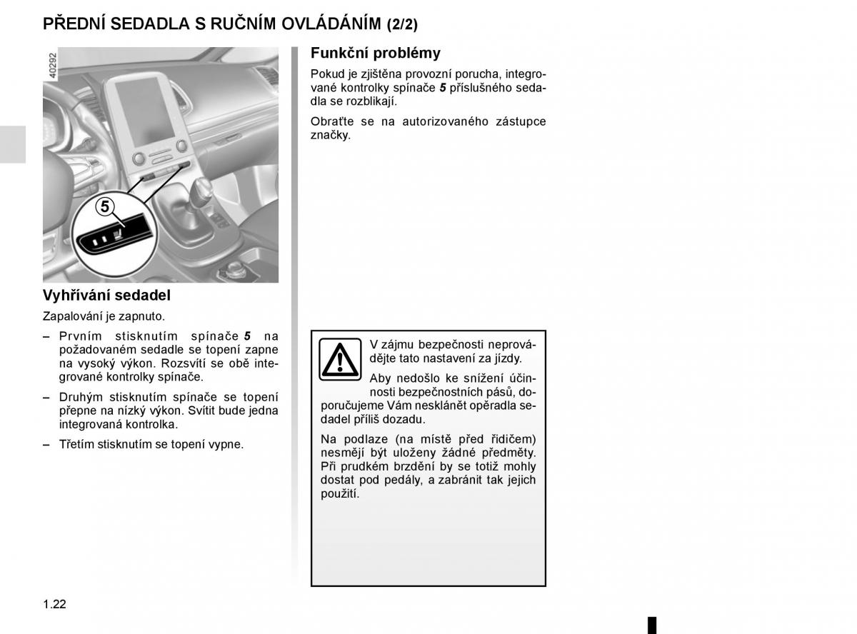 Renault Espace V 5 navod k obsludze / page 28