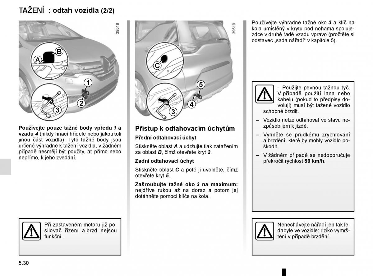 Renault Espace V 5 navod k obsludze / page 284