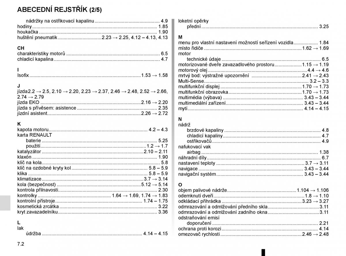 Renault Espace V 5 navod k obsludze / page 310