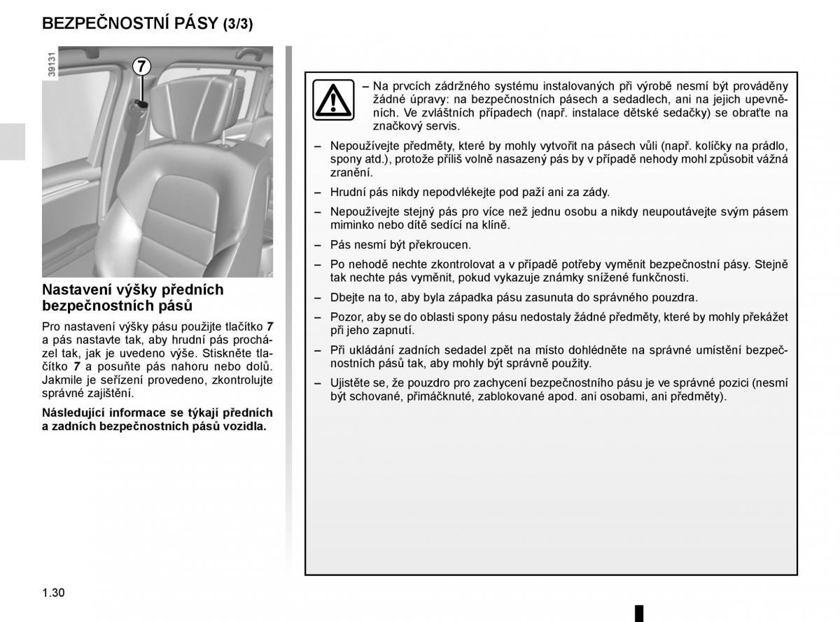 Renault Espace V 5 navod k obsludze / page 36