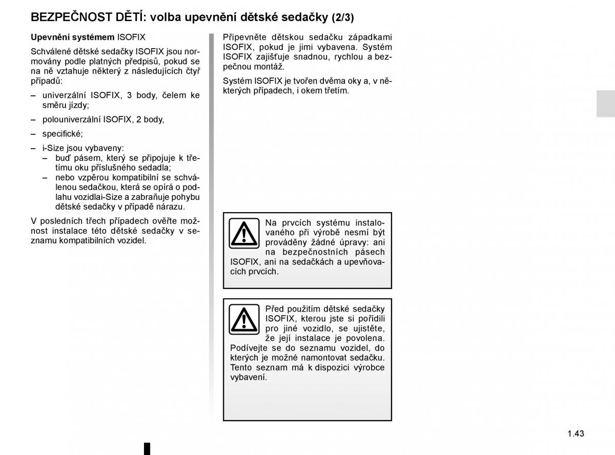 Renault Espace V 5 navod k obsludze / page 49