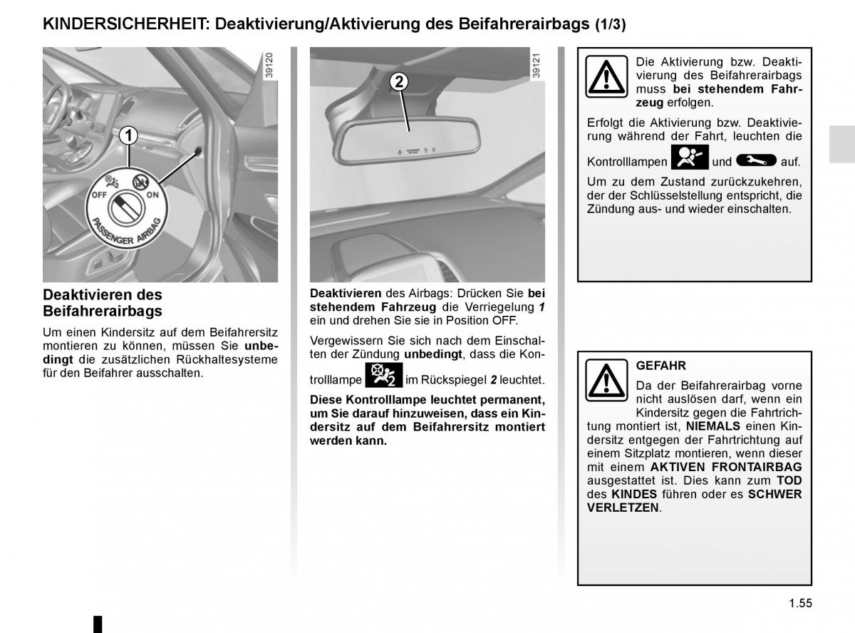 Renault Espace V 5 Handbuch / page 61