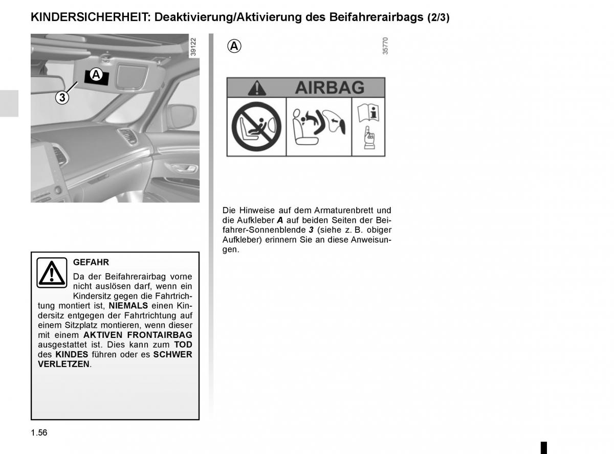 Renault Espace V 5 Handbuch / page 62