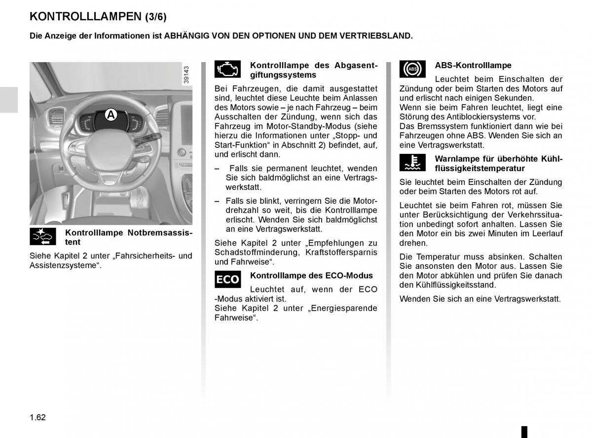 Renault Espace V 5 Handbuch / page 68