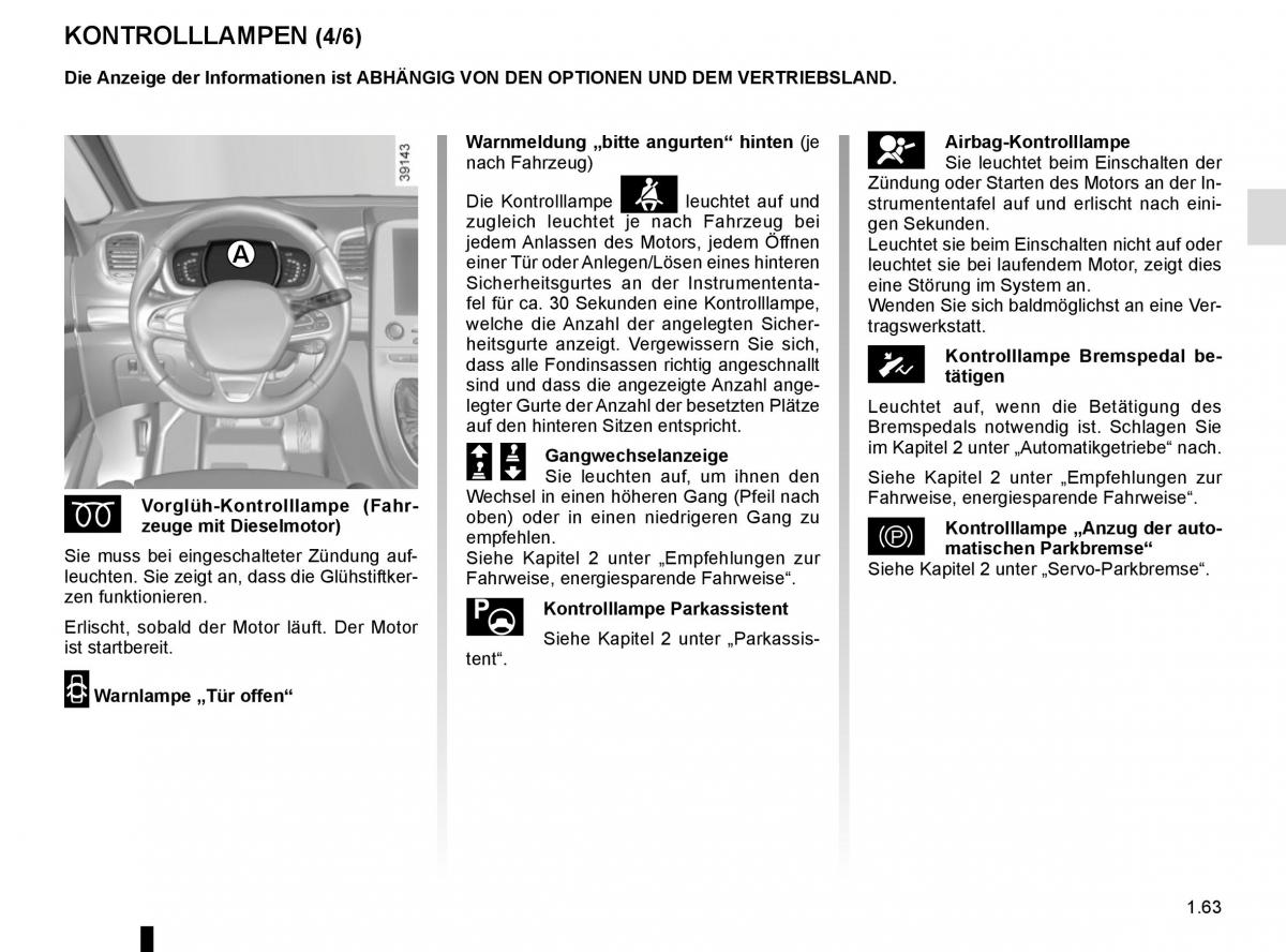 Renault Espace V 5 Handbuch / page 69