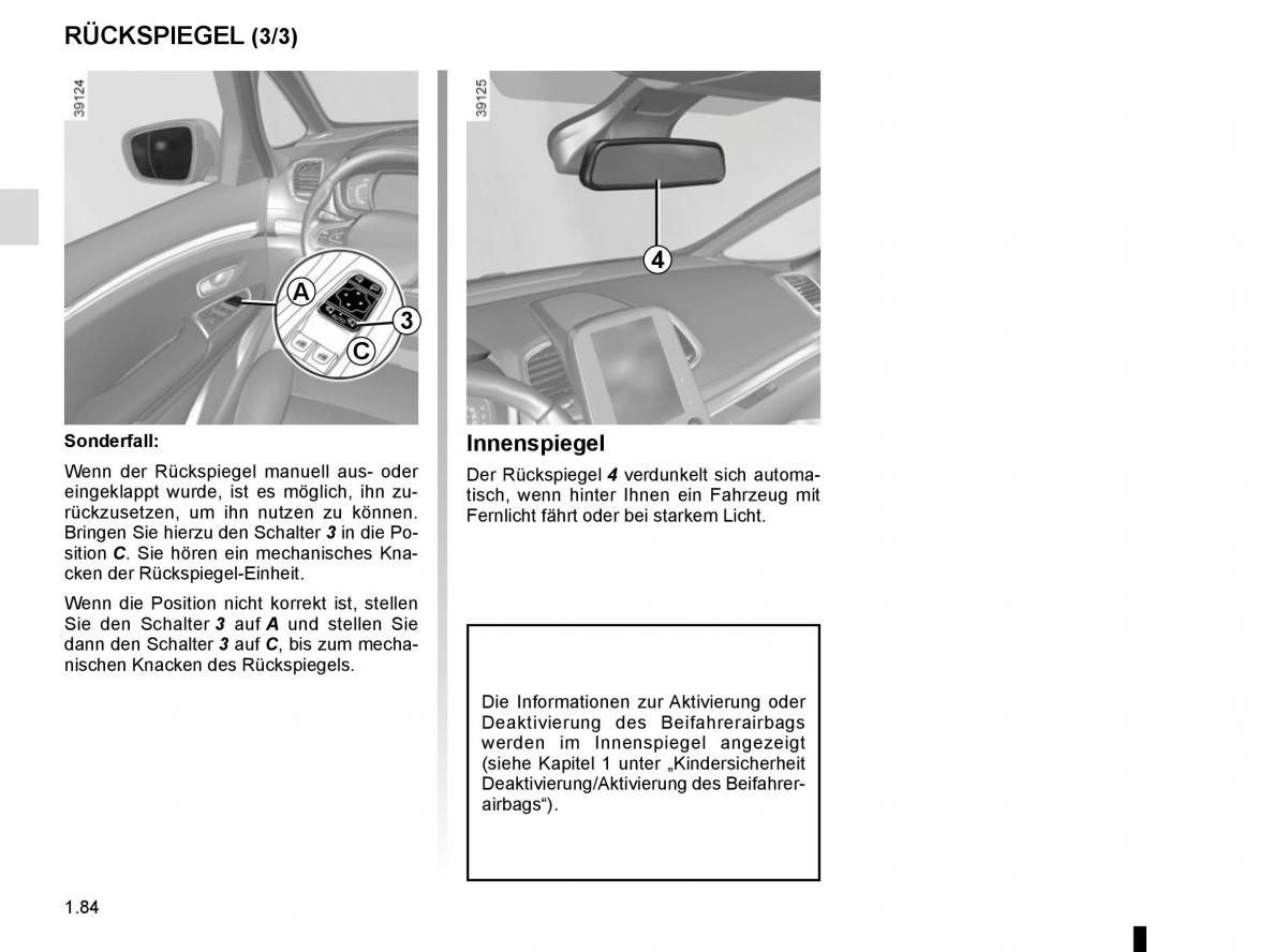 Renault Espace V 5 Handbuch / page 90