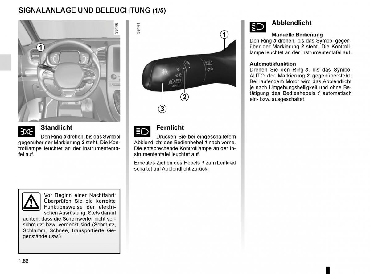 Renault Espace V 5 Handbuch / page 92