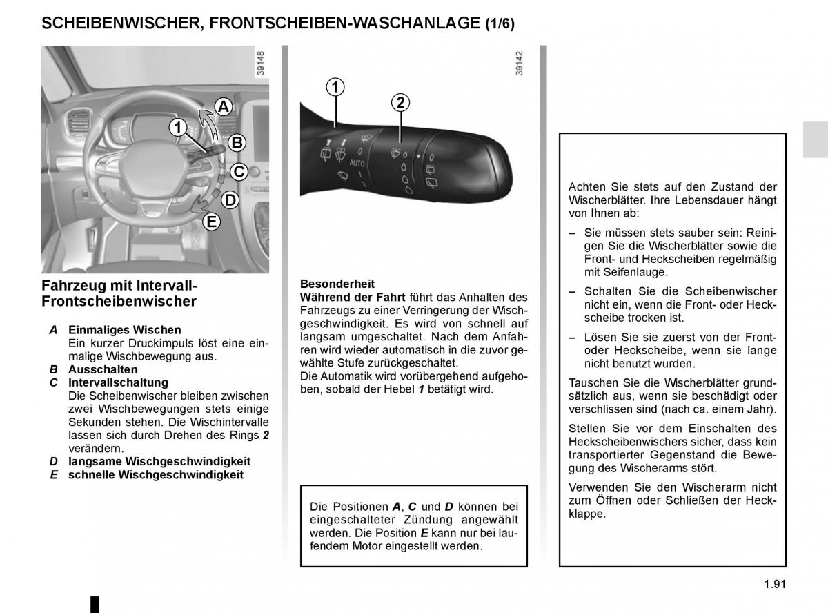 Renault Espace V 5 Handbuch / page 97