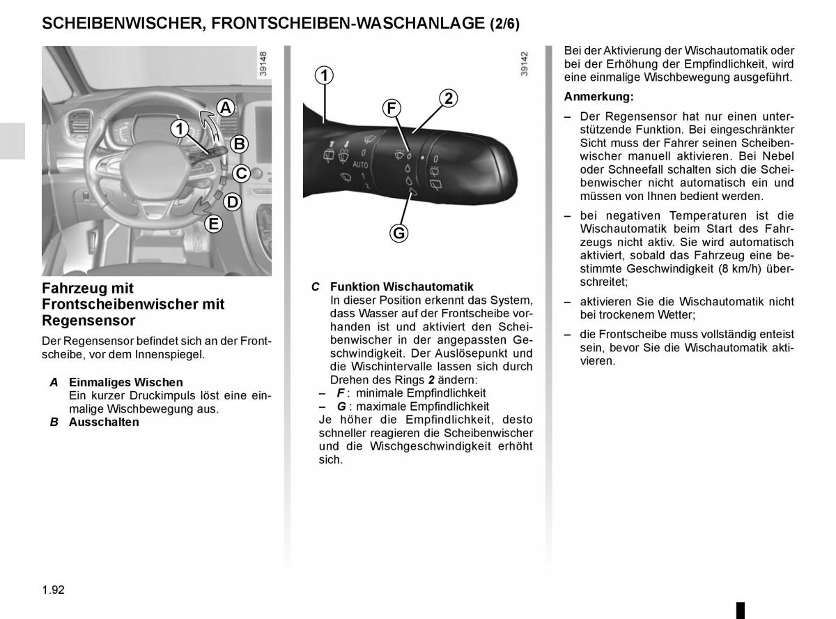 Renault Espace V 5 Handbuch / page 98