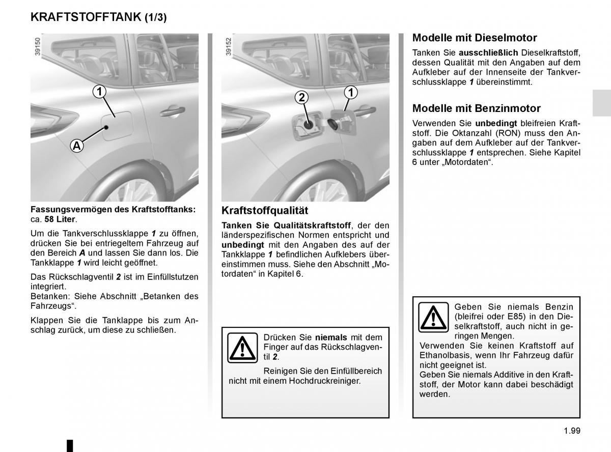 Renault Espace V 5 Handbuch / page 105