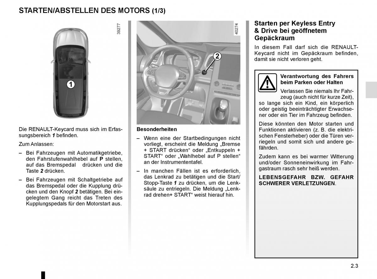 Renault Espace V 5 Handbuch / page 111