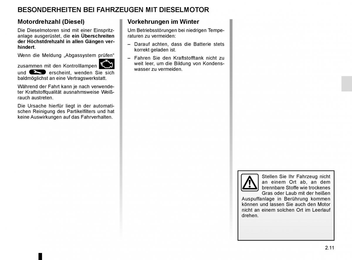 Renault Espace V 5 Handbuch / page 119