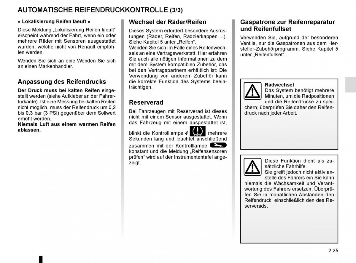 Renault Espace V 5 Handbuch / page 133