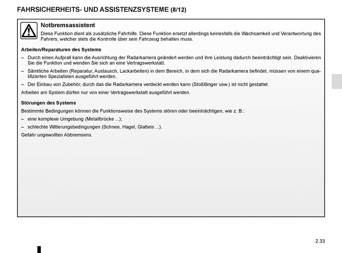 Renault Espace V 5 Handbuch / page 141