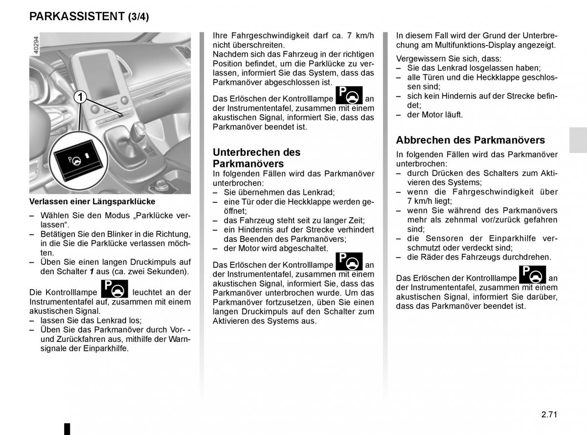 Renault Espace V 5 Handbuch / page 179