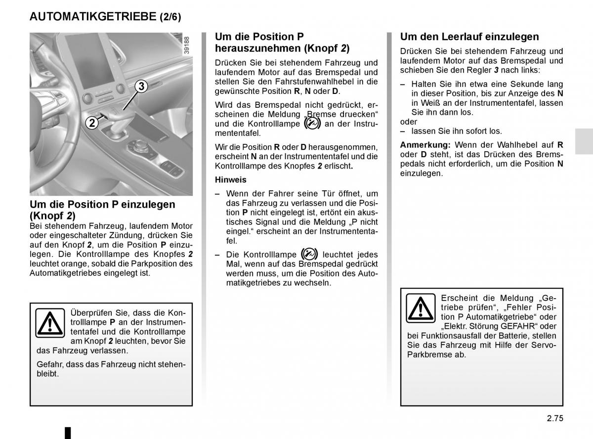 Renault Espace V 5 Handbuch / page 183