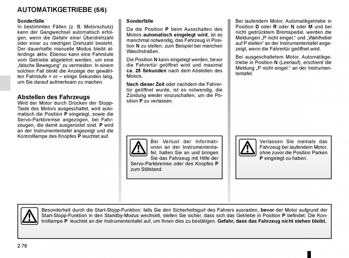 Renault Espace V 5 Handbuch / page 186