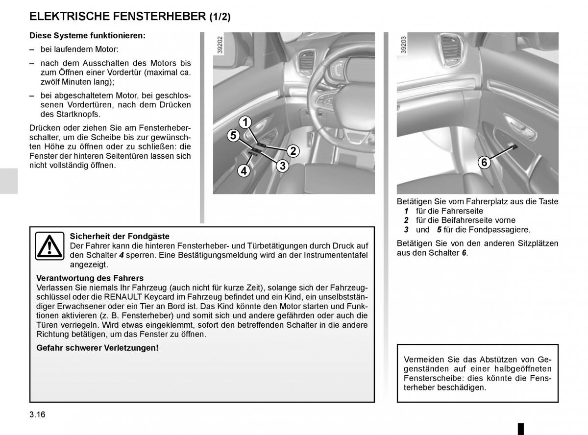 Renault Espace V 5 Handbuch / page 204