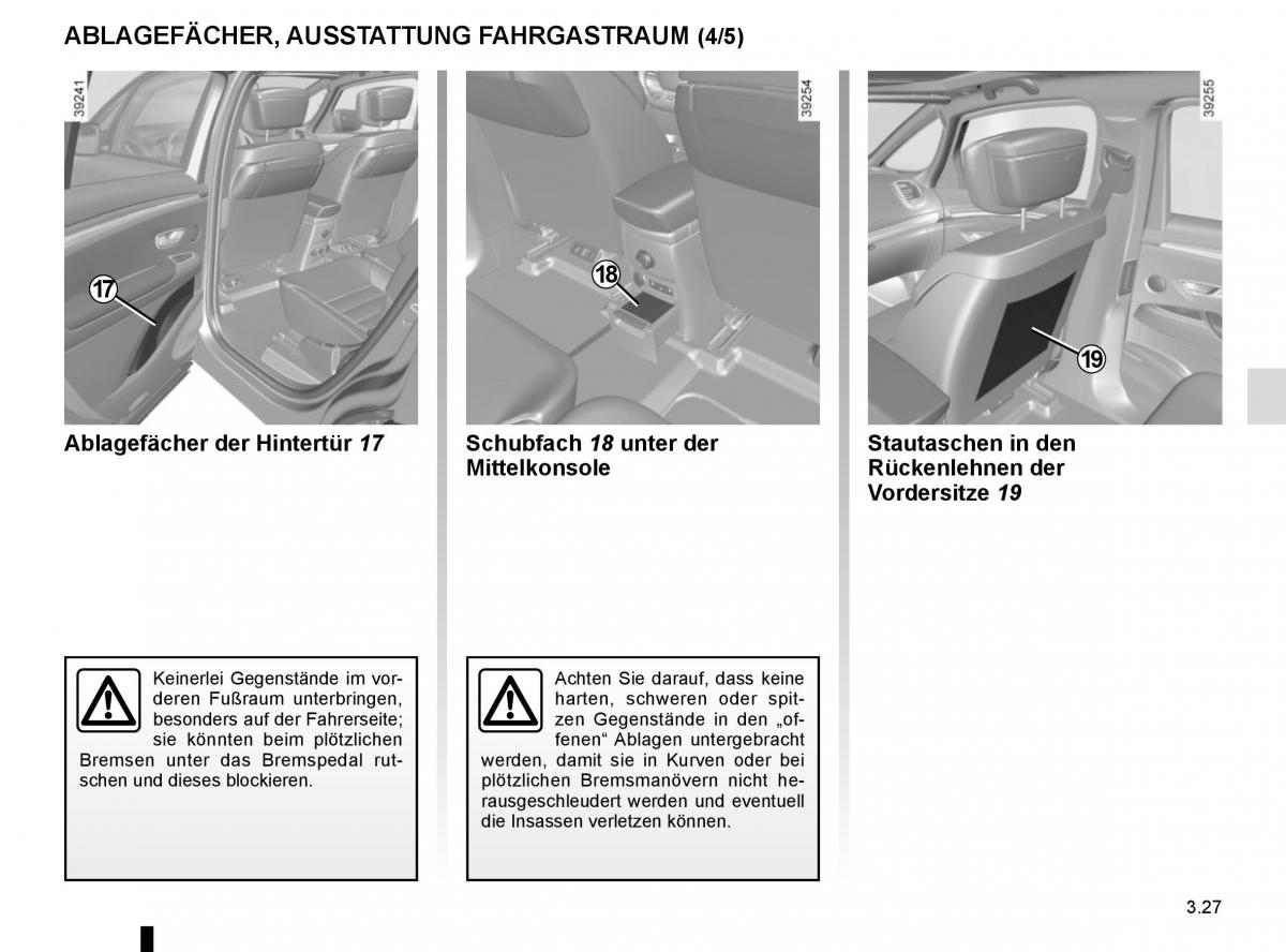 Renault Espace V 5 Handbuch / page 215