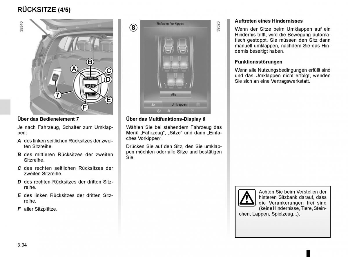 Renault Espace V 5 Handbuch / page 222