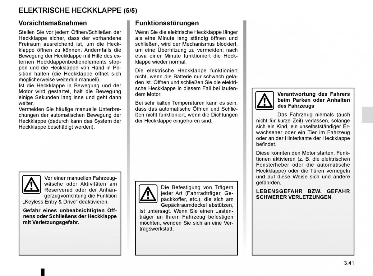 Renault Espace V 5 Handbuch / page 229