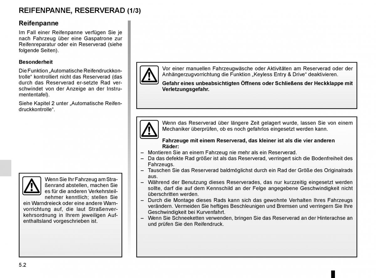 Renault Espace V 5 Handbuch / page 258