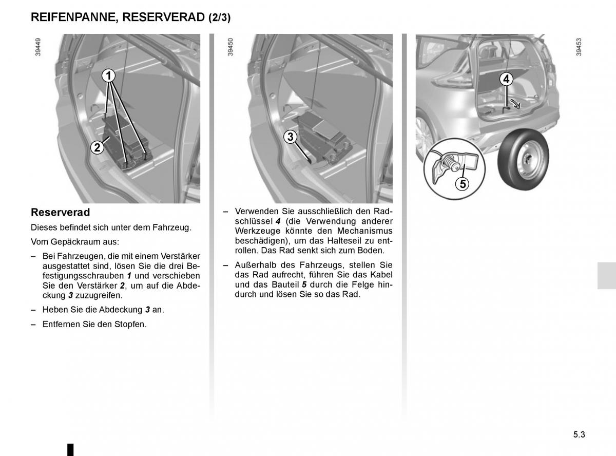 Renault Espace V 5 Handbuch / page 259