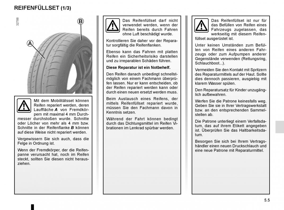 Renault Espace V 5 Handbuch / page 261