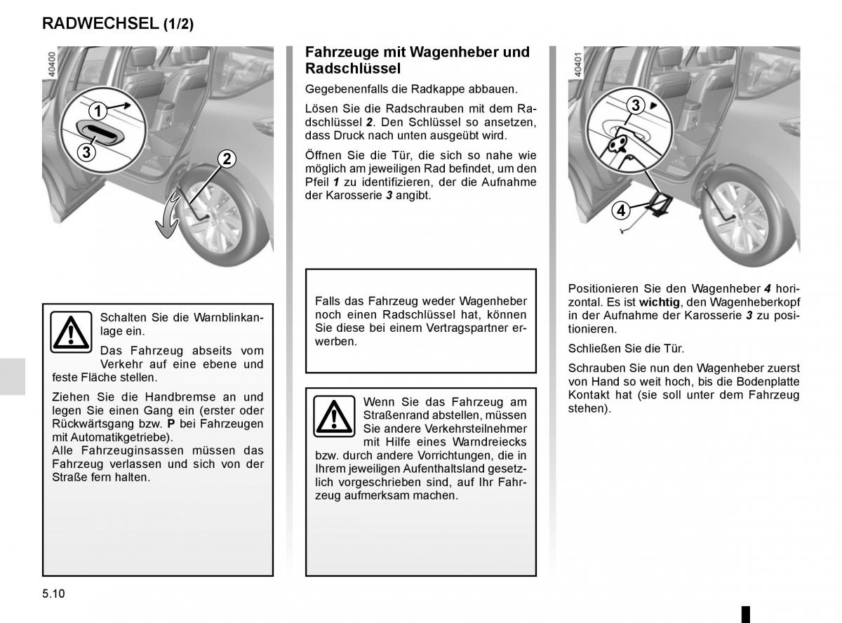 Renault Espace V 5 Handbuch / page 266