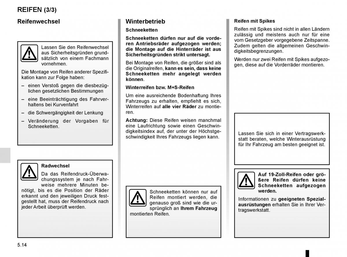 Renault Espace V 5 Handbuch / page 270