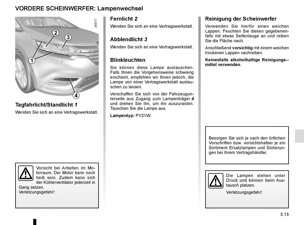 Renault Espace V 5 Handbuch / page 271