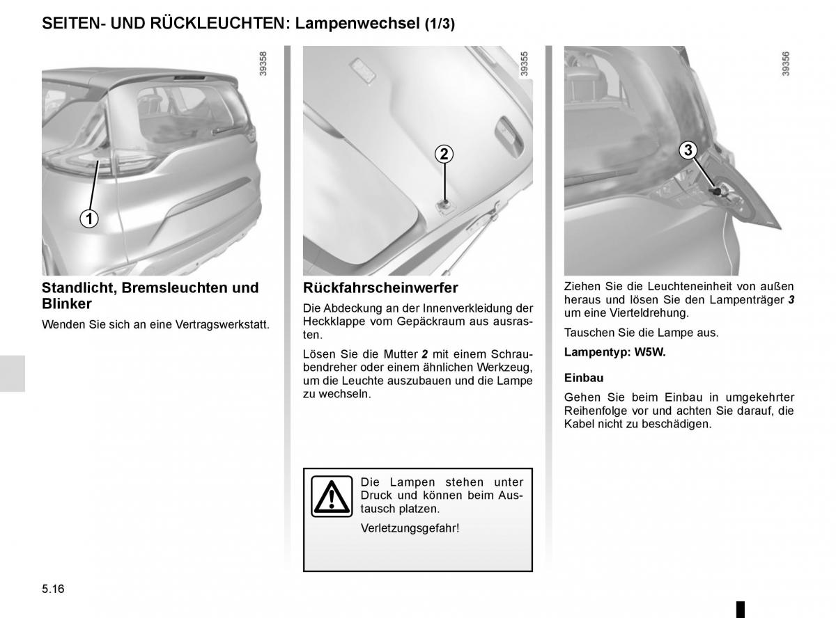 Renault Espace V 5 Handbuch / page 272