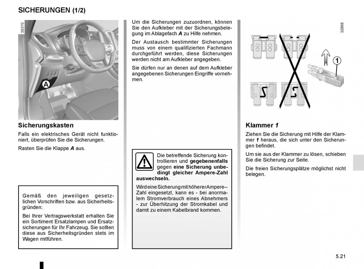 Renault Espace V 5 Handbuch / page 277